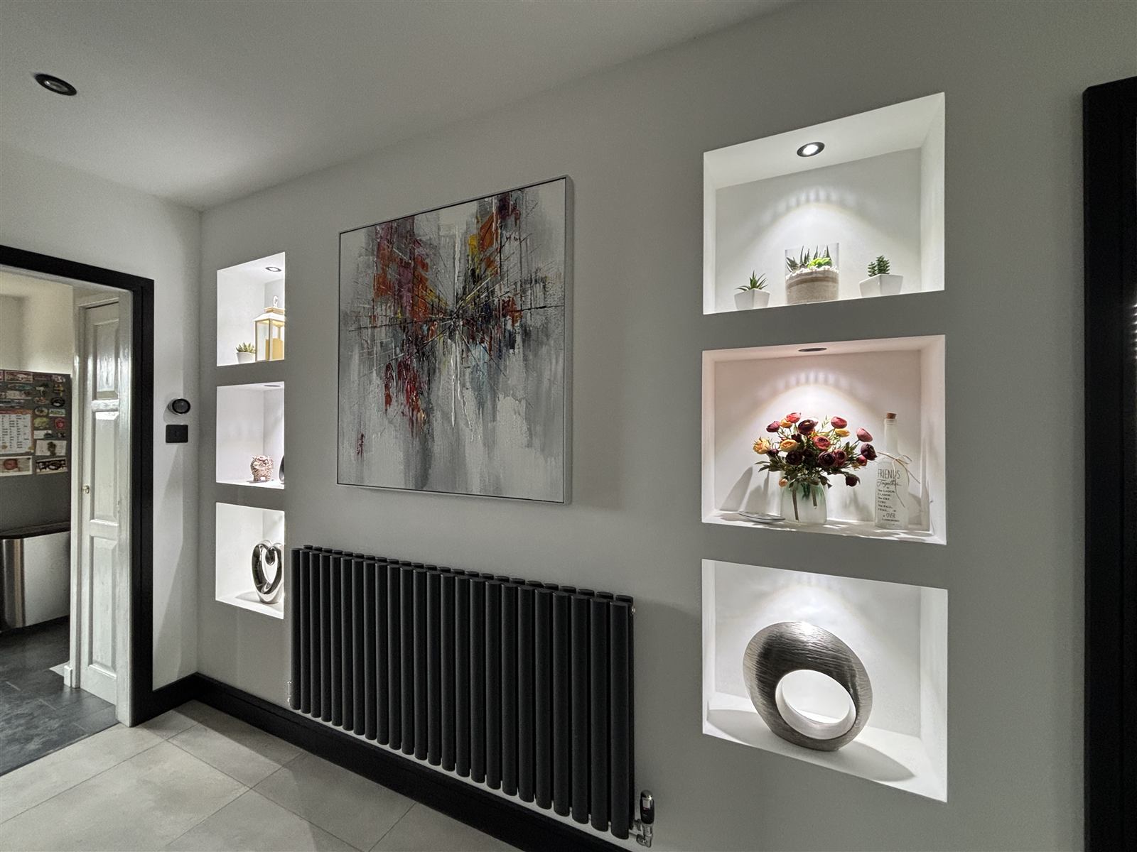 Hallway renovation with feature lighting, Chorley
