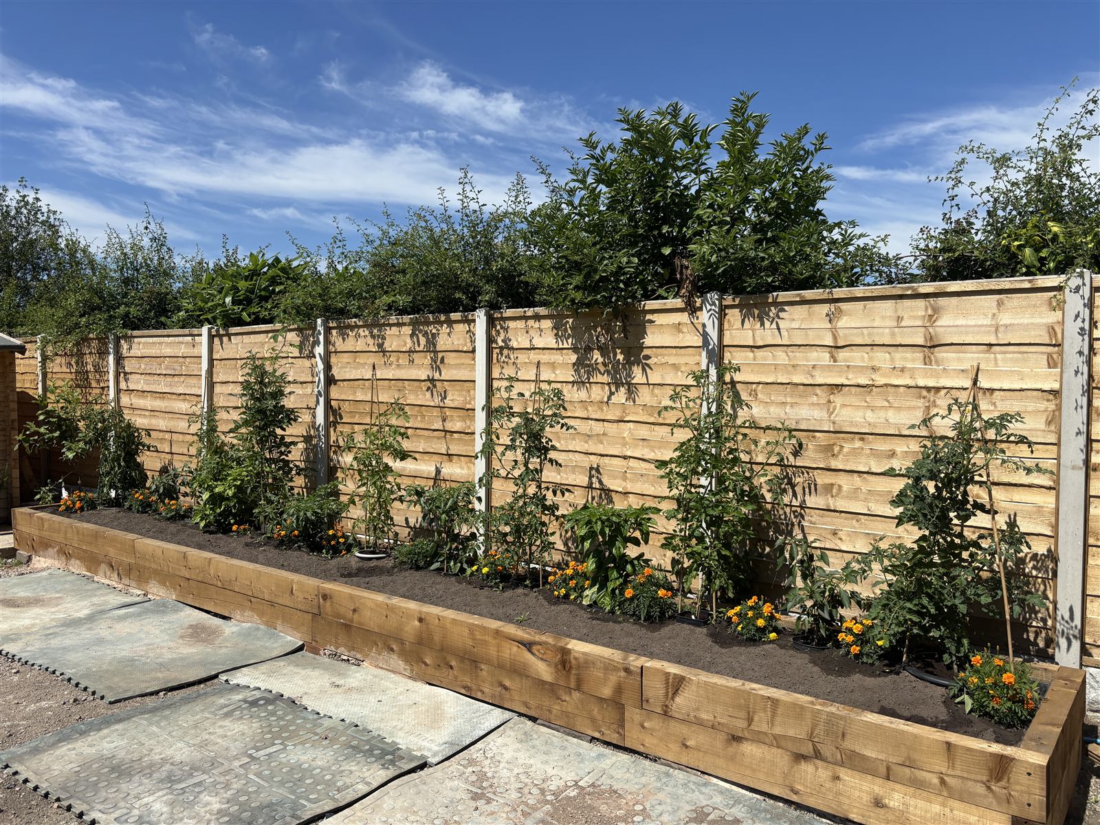 Fencing and garden bed installation